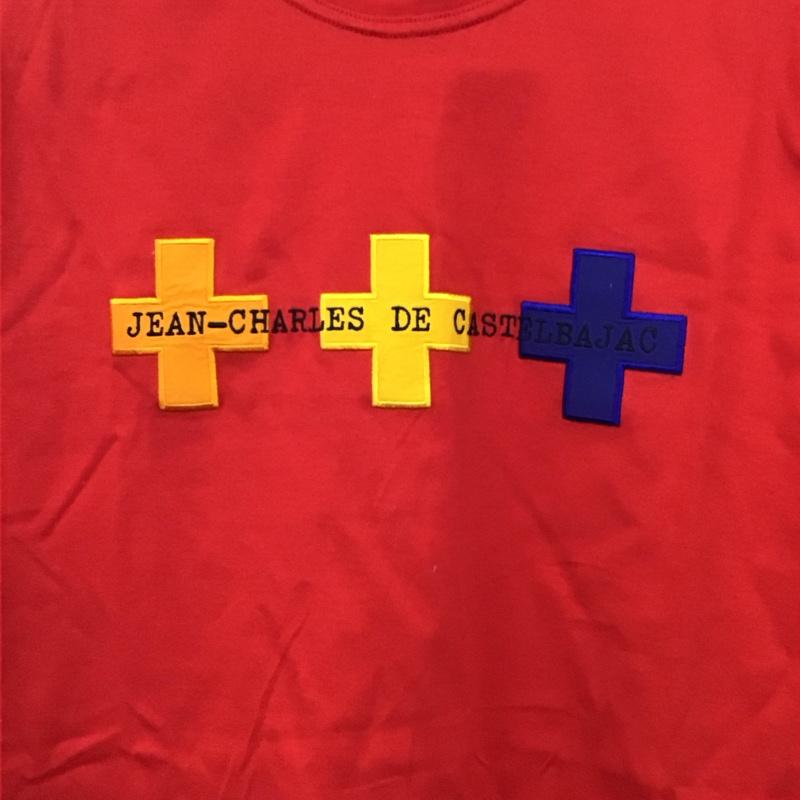 カステルバジャック スポーツ CASTELBAJAC SPORT Tシャツ 半袖 半袖カットソー プリントTシャツ クルーネックカットソー 1 ロゴ、文字 赤 / レッド / red メンズ USED 古着 中古 10158921