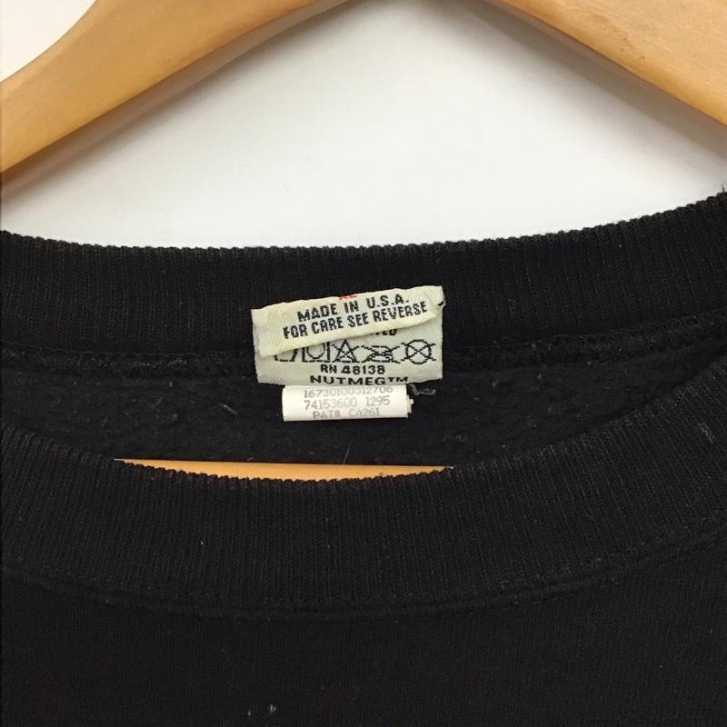 古着 USED トレーナー 長袖 長袖トレーナー スウェット クルーネック プルオーバー XL プリント 黒 / ブラック / black メンズ USED 古着 中古 10158925
