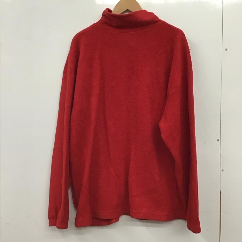 トミーヒルフィガー TOMMY HILFIGER ジャケット、上着 ジャンパー、ブルゾン フリースジャケット プルオーバー スタンドネック XL ロゴ、文字 赤 / レッド / red メンズ USED 古着 中古 10158929