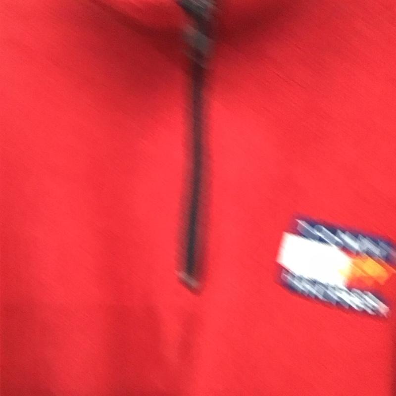 トミーヒルフィガー TOMMY HILFIGER ジャケット、上着 ジャンパー、ブルゾン フリースジャケット プルオーバー スタンドネック XL ロゴ、文字 赤 / レッド / red メンズ USED 古着 中古 10158929