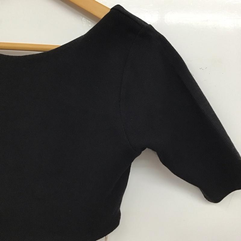 チコ CHICO カットソー 半袖 タグ付 FREE 無地 黒 / ブラック / black レディース USED 古着 中古 10158932