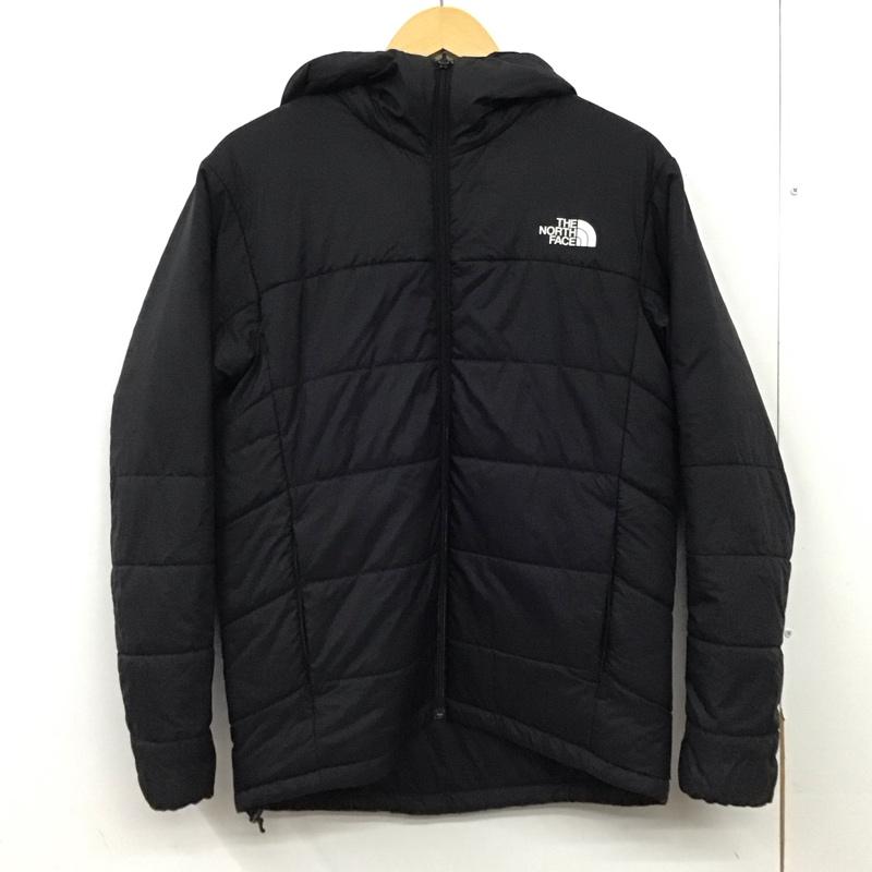 ザノースフェイス THE NORTH FACE ジャケット、上着 ジャンパー、ブルゾン ny82180 中綿フードジャケット ジャケット M ロゴ、文字 黒 / ブラック / black メンズ USED 古着 中古 10158933
