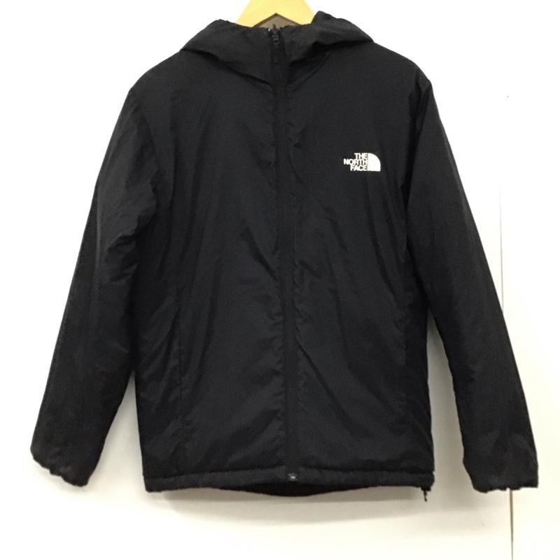 ザノースフェイス THE NORTH FACE ジャケット、上着 ジャンパー、ブルゾン ny82180 中綿フードジャケット ジャケット M ロゴ、文字 黒 / ブラック / black メンズ USED 古着 中古 10158933