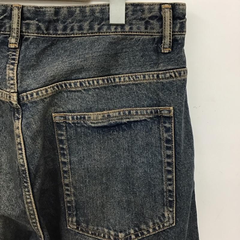 ザラ ZARA パンツ デニム、ジーンズ デニムパンツ ワイドパンツ カジュアルパンツ 42 無地 インディゴ / インディゴ / Indigo メンズ USED 古着 中古 10158937