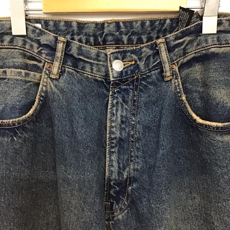 ザラ ZARA パンツ デニム、ジーンズ デニムパンツ ワイドパンツ カジュアルパンツ 42 無地 インディゴ / インディゴ / Indigo メンズ USED 古着 中古 10158937