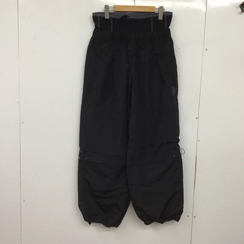 アディダス adidas パンツ ワークパンツ、ペインターパンツ ナイロンパンツ ワイドパンツ カジュアルパンツ XL ロゴ、文字 黒 / ブラック / black メンズ USED 古着 中古 10158938