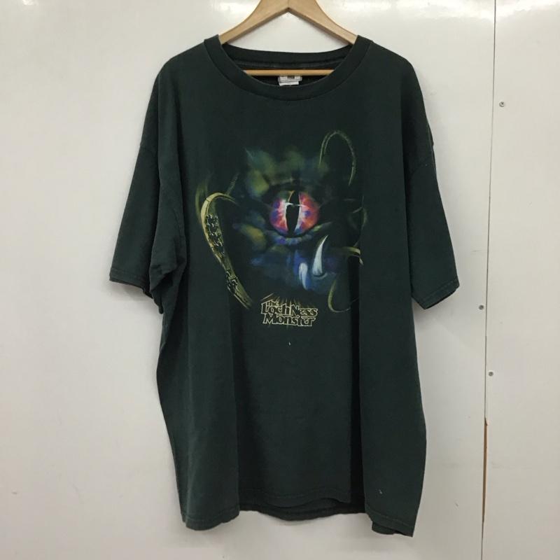リー Lee Tシャツ 半袖 半袖カットソー プリントTシャツ クルーネックカットソー XXL プリント 緑 / グリーン / green メンズ USED 古着 中古 10158939