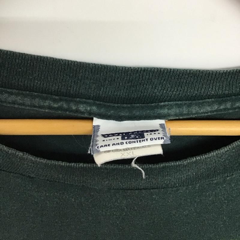 リー Lee Tシャツ 半袖 半袖カットソー プリントTシャツ クルーネックカットソー XXL プリント 緑 / グリーン / green メンズ USED 古着 中古 10158939