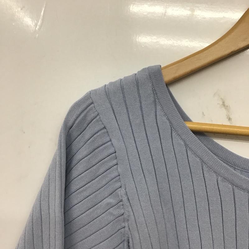 チコ CHICO カットソー 七分袖 FREE 無地 青 / ブルー / blue レディース USED 古着 中古 10158940