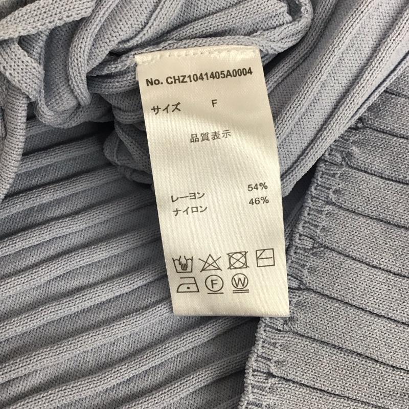 チコ CHICO カットソー 七分袖 FREE 無地 青 / ブルー / blue レディース USED 古着 中古 10158940