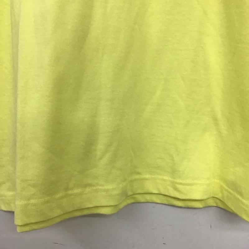 キックスティーワイオー KIKS TYO Tシャツ 半袖 半袖カットソー プリントTシャツ クルーネックカットソー S ロゴ、文字 黄 / イエロー / yellow メンズ USED 古着 中古 10158941
