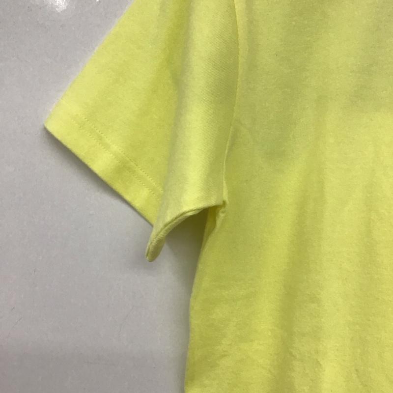 キックスティーワイオー KIKS TYO Tシャツ 半袖 半袖カットソー プリントTシャツ クルーネックカットソー S ロゴ、文字 黄 / イエロー / yellow メンズ USED 古着 中古 10158941