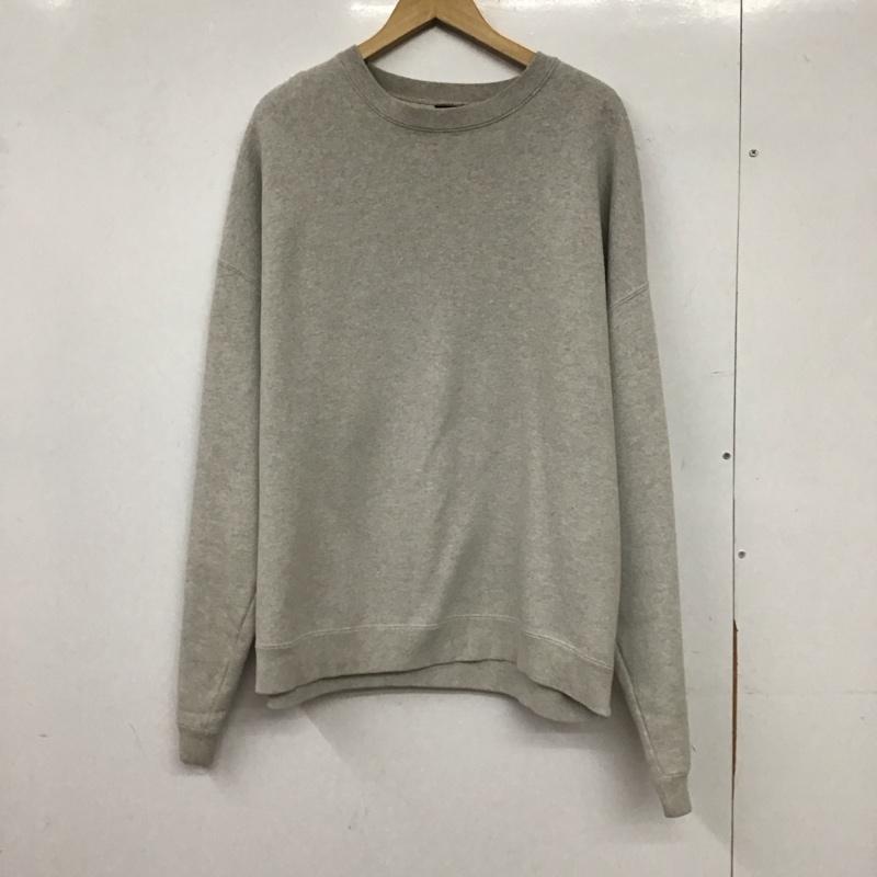フリークスストア FREAK S STORE トレーナー 長袖 長袖トレーナー スウェット クルーネック プルオーバー L 無地 灰 / グレー / gray メンズ USED 古着 中古 10158942