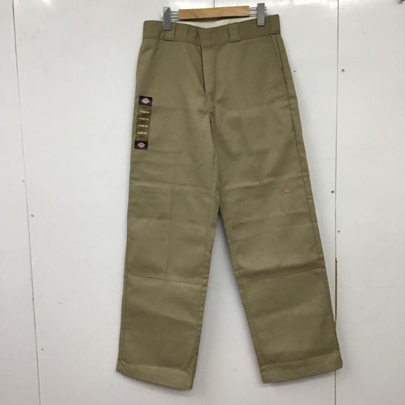 ディッキーズ Dickies パンツ ワークパンツ、ペインターパンツ ワークパンツ ワイドパンツ カジュアルパンツ 30インチ ロゴ、文字 ベージュ / ベージュ / beige メンズ USED 古着 中古 10158944