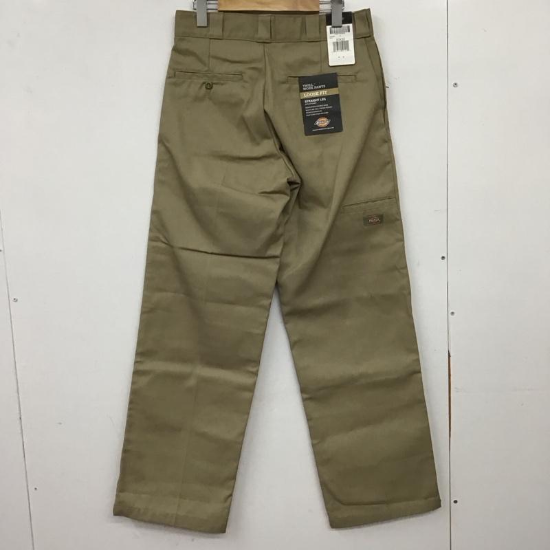 ディッキーズ Dickies パンツ ワークパンツ、ペインターパンツ ワークパンツ ワイドパンツ カジュアルパンツ 30インチ ロゴ、文字 ベージュ / ベージュ / beige メンズ USED 古着 中古 10158944