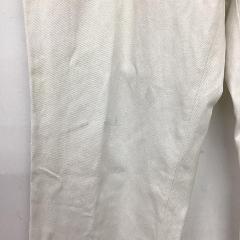 ドリスヴァンノッテン DRIES VAN NOTEN パンツ ワークパンツ、ペインターパンツ ワークパンツ ワイドパンツ カジュアルパンツ ストレッチパンツ 48 無地 白 / ホワイト / white メンズ USED 古着 中古 10158946