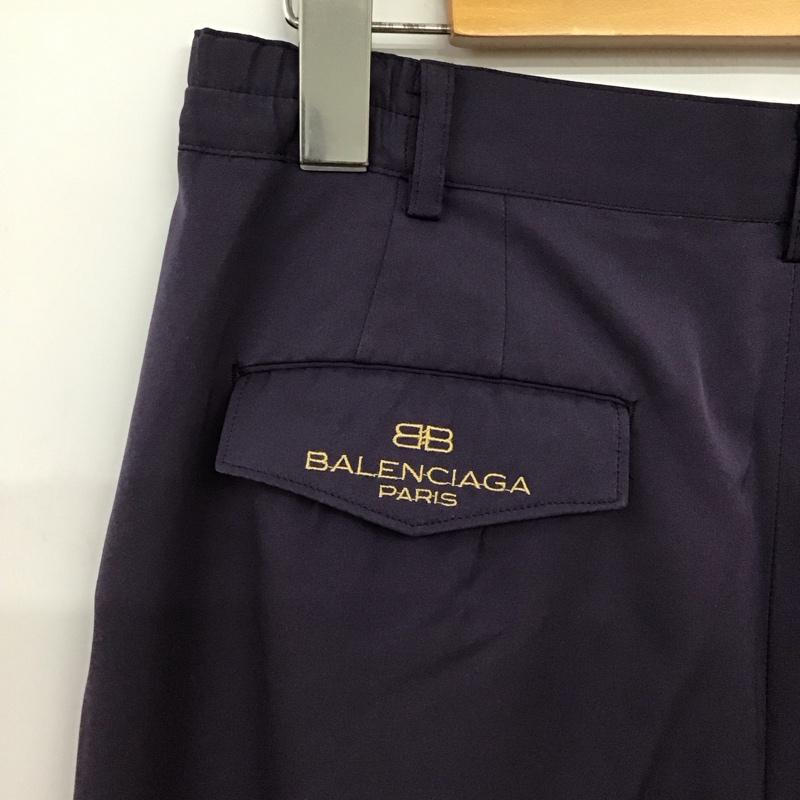 バレンシアガ BALENCIAGA パンツ スラックス ワイドパンツ カジュアルパンツ ワークパンツ L 無地 紫 / パープル / purple メンズ USED 古着 中古 10158948