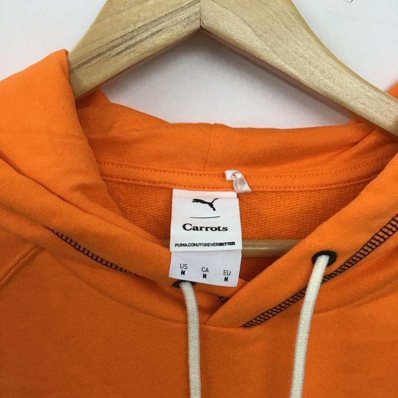 プーマ PUMA パーカー 長袖 長袖パーカー プルオーバーパーカー スウェット M 無地 橙 / オレンジ / orange メンズ USED 古着 中古 10158950