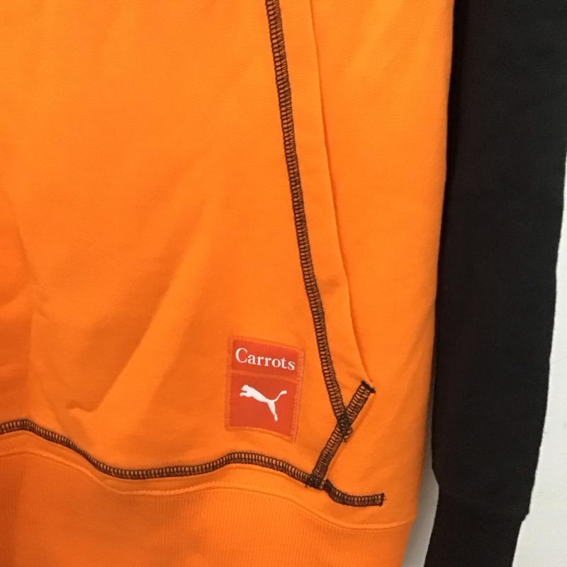 プーマ PUMA パーカー 長袖 長袖パーカー プルオーバーパーカー スウェット M 無地 橙 / オレンジ / orange メンズ USED 古着 中古 10158950