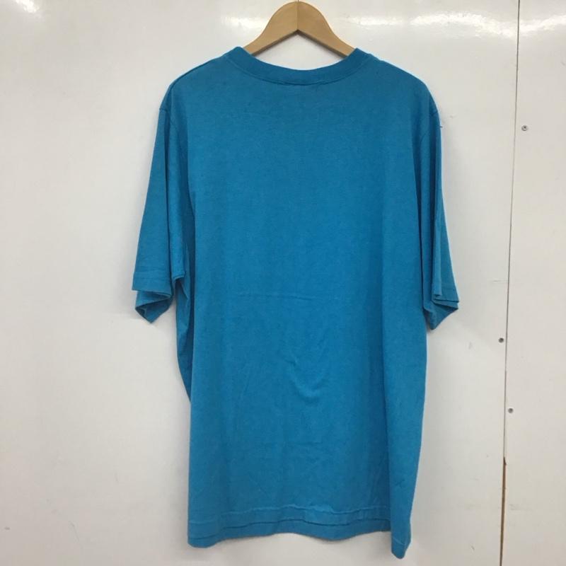 レノックススクエア Lenox Square Tシャツ 半袖 半袖カットソー プリントTシャツ クルーネックカットソー 無地 青 / ブルー / blue メンズ USED 古着 中古 10158951