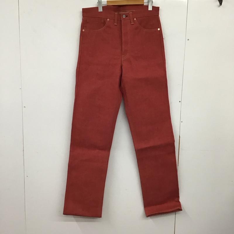 ニートスタイル NEAT STYLE パンツ デニム、ジーンズ デニムパンツ ワイドパンツ カジュアルパンツ 32インチ 無地 赤 / レッド / red メンズ USED 古着 中古 10158954