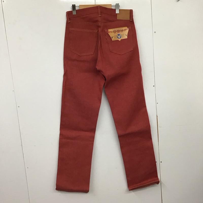 ニートスタイル NEAT STYLE パンツ デニム、ジーンズ デニムパンツ ワイドパンツ カジュアルパンツ 32インチ 無地 赤 / レッド / red メンズ USED 古着 中古 10158954