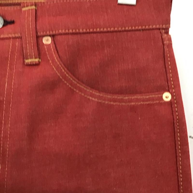 ニートスタイル NEAT STYLE パンツ デニム、ジーンズ デニムパンツ ワイドパンツ カジュアルパンツ 32インチ 無地 赤 / レッド / red メンズ USED 古着 中古 10158954