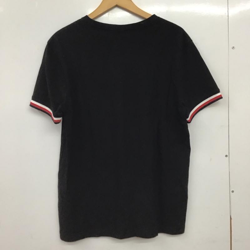 トミーヒルフィガー TOMMY HILFIGER Tシャツ 半袖 半袖カットソー プリントTシャツ クルーネックカットソー M ロゴ、文字 黒 / ブラック / black メンズ USED 古着 中古 10158956