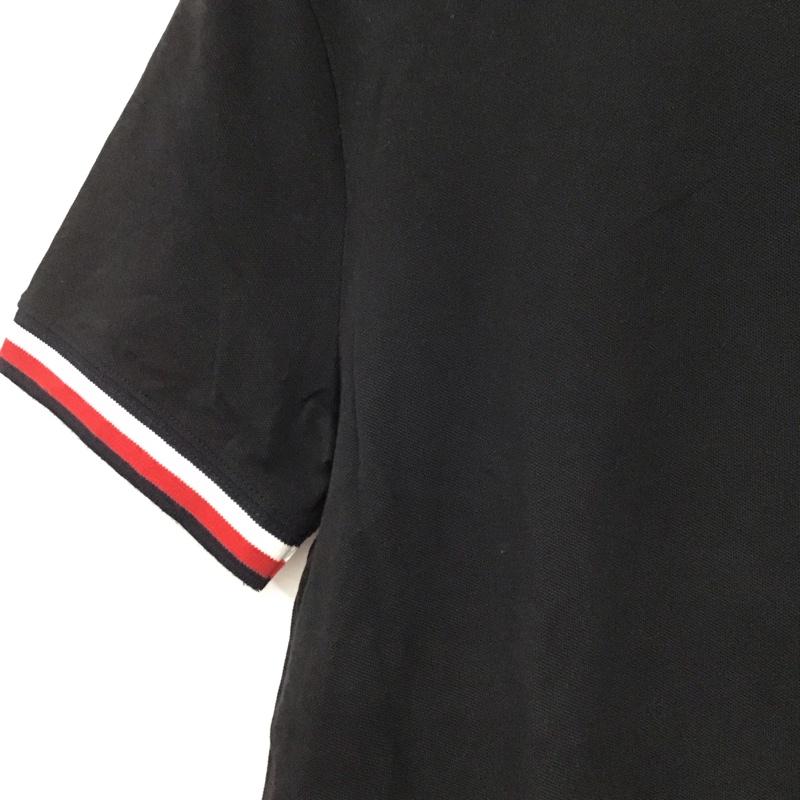 トミーヒルフィガー TOMMY HILFIGER Tシャツ 半袖 半袖カットソー プリントTシャツ クルーネックカットソー M ロゴ、文字 黒 / ブラック / black メンズ USED 古着 中古 10158956