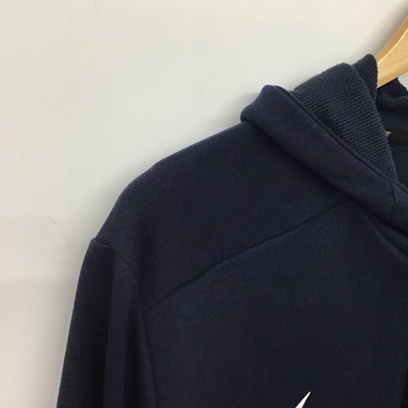 ナイキ NIKE パーカー 長袖 長袖パーカー プルオーバーパーカー スウェット XL ロゴ、文字 紺 / ネイビー / navy メンズ USED 古着 中古 10158958