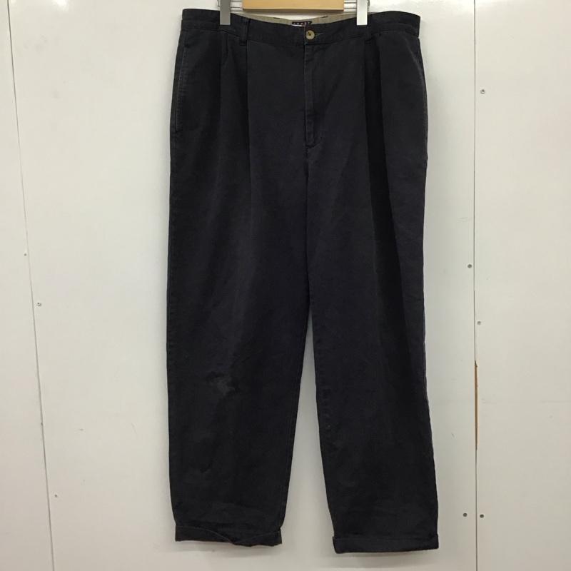 トミーヒルフィガー TOMMY HILFIGER パンツ チノパン チノパン ワイドパンツ カジュアルパンツ 38 無地 紺 / ネイビー / navy メンズ USED 古着 中古 10158961