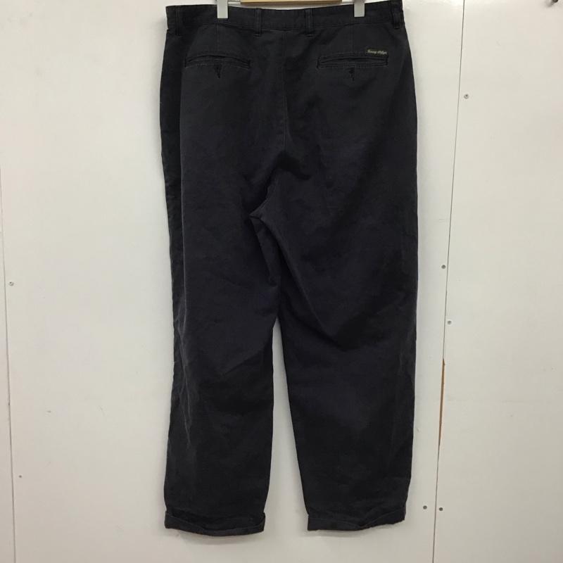 トミーヒルフィガー TOMMY HILFIGER パンツ チノパン チノパン ワイドパンツ カジュアルパンツ 38 無地 紺 / ネイビー / navy メンズ USED 古着 中古 10158961