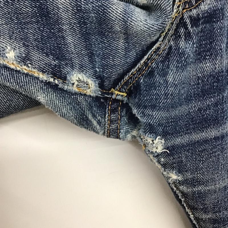 ドゥニーム Denime パンツ デニム、ジーンズ デニムパンツ ワイドパンツ カジュアルパンツ 無地 インディゴ / インディゴ / Indigo メンズ USED 古着 中古 10158964