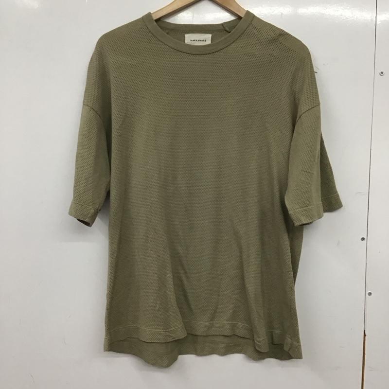 マーカウェア markaware Tシャツ 半袖 半袖カットソー 無地Tシャツ クルーネックカットソー 2  カーキ / カーキ / khaki メンズ USED 古着 中古 10158966