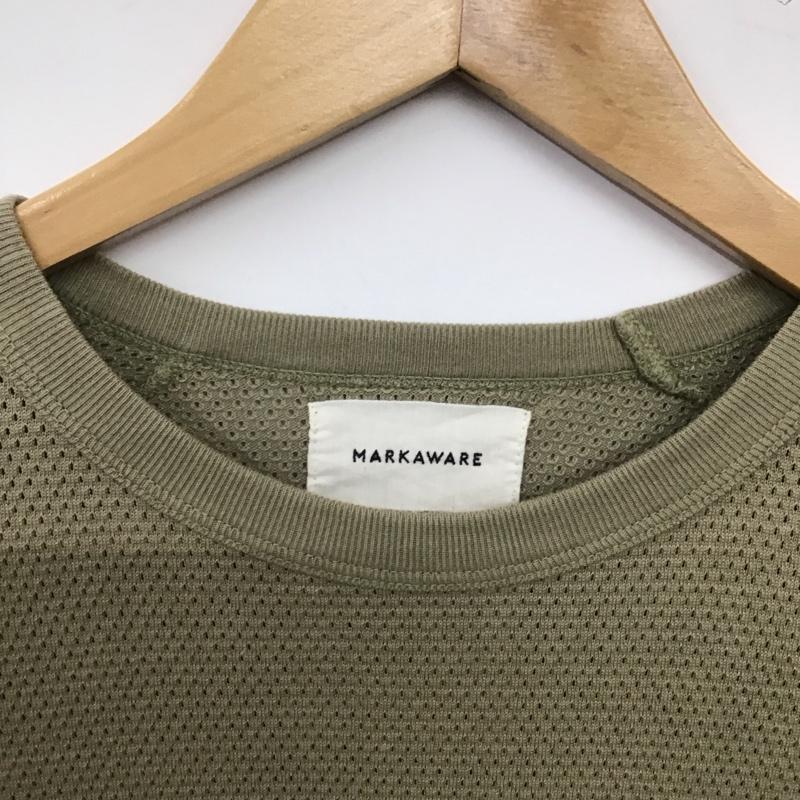マーカウェア markaware Tシャツ 半袖 半袖カットソー 無地Tシャツ クルーネックカットソー 2  カーキ / カーキ / khaki メンズ USED 古着 中古 10158966