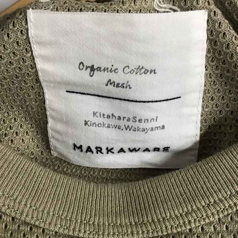 マーカウェア markaware Tシャツ 半袖 半袖カットソー 無地Tシャツ クルーネックカットソー 2  カーキ / カーキ / khaki メンズ USED 古着 中古 10158966