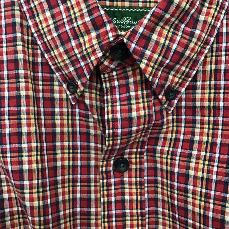 エディーバウアー Eddie Bauer シャツ、ブラウス 半袖 半袖シャツ チェックシャツ カラーシャツ XL チェック マルチカラー / マルチカラー / multicolor メンズ USED 古着 中古 10158967