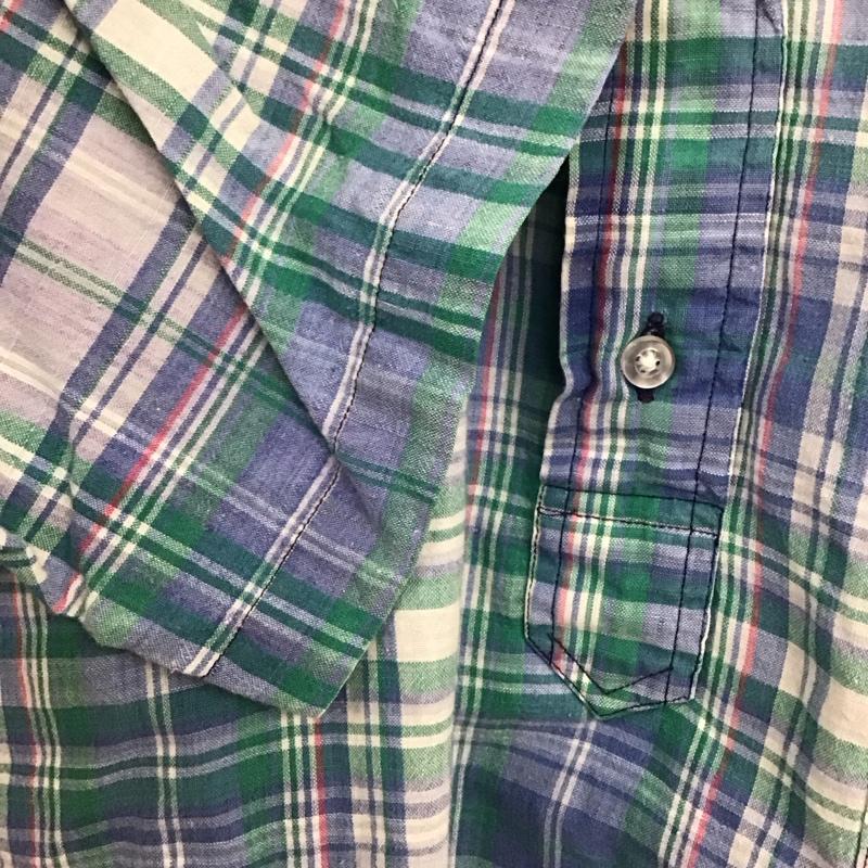 モノグラム MONOGRAM シャツ、ブラウス 半袖 半袖シャツ チェックシャツ カラーシャツ S チェック マルチカラー / マルチカラー / multicolor メンズ USED 古着 中古 10158968