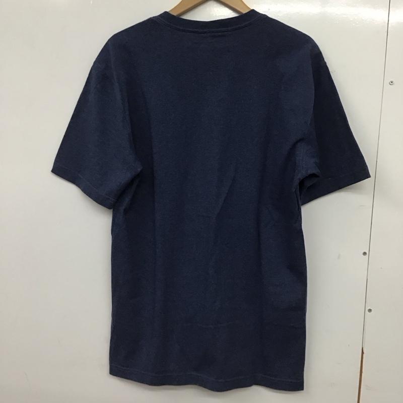 カーハート Carhartt Tシャツ 半袖 半袖カットソー プリントTシャツ クルーネックカットソー S ロゴ、文字 青 / ブルー / blue メンズ USED 古着 中古 10158972