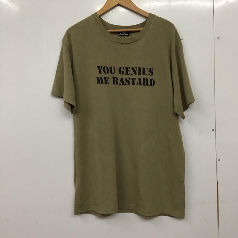ヒステリックグラマー HYSTERIC GLAMOUR Tシャツ 半袖 半袖カットソー プリントTシャツ クルーネックカットソー S ロゴ、文字 カーキ / カーキ / khaki メンズ USED 古着 中古 10158973