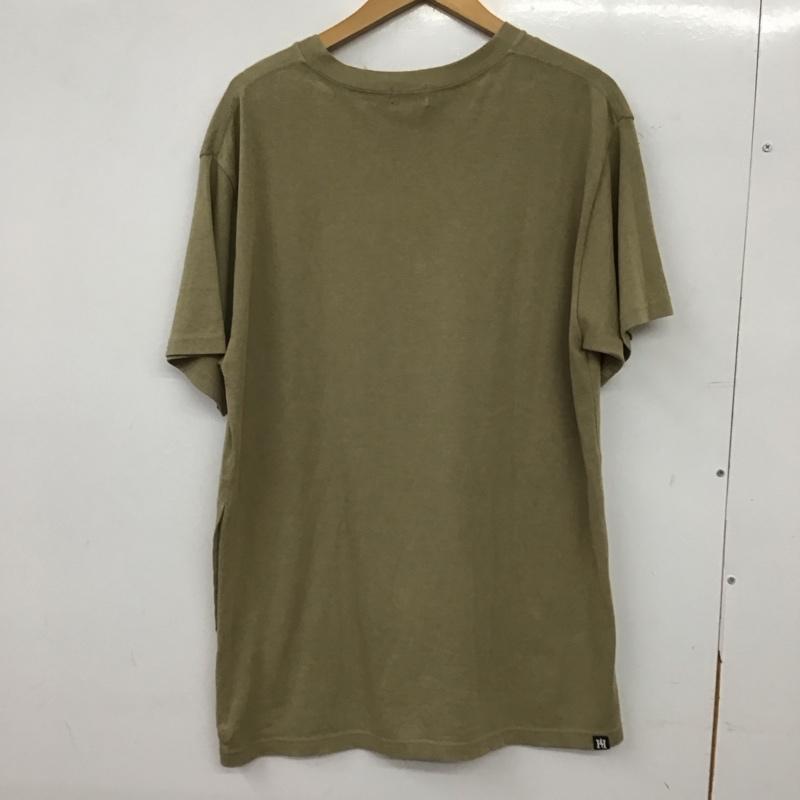 ヒステリックグラマー HYSTERIC GLAMOUR Tシャツ 半袖 半袖カットソー プリントTシャツ クルーネックカットソー S ロゴ、文字 カーキ / カーキ / khaki メンズ USED 古着 中古 10158973