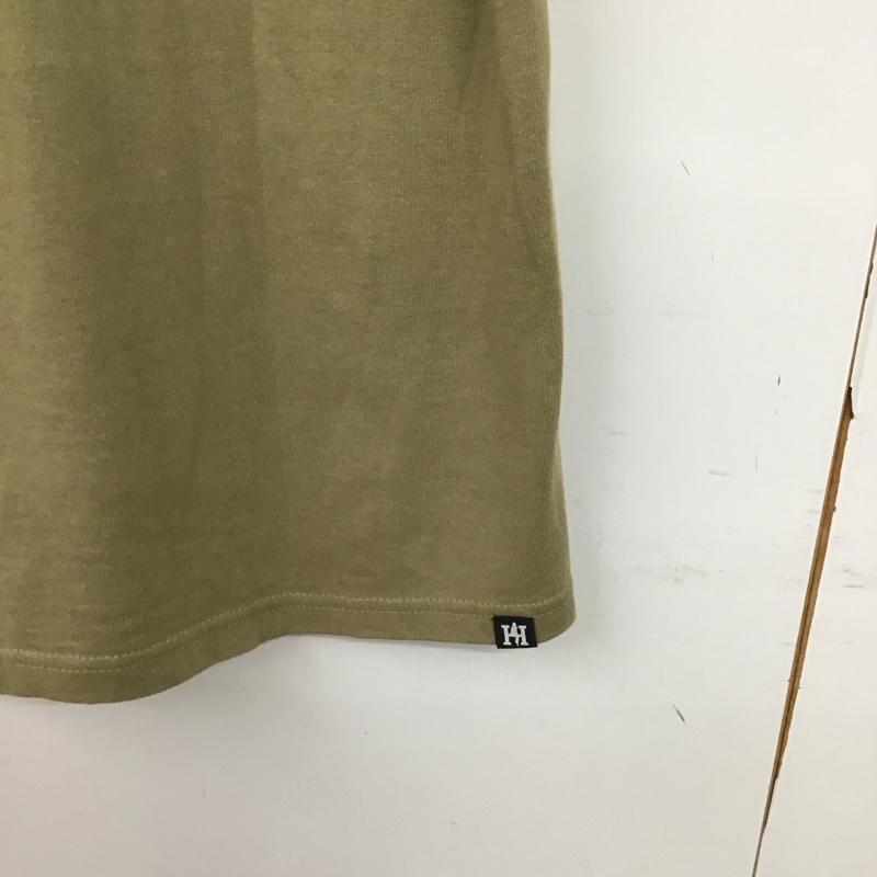 ヒステリックグラマー HYSTERIC GLAMOUR Tシャツ 半袖 半袖カットソー プリントTシャツ クルーネックカットソー S ロゴ、文字 カーキ / カーキ / khaki メンズ USED 古着 中古 10158973