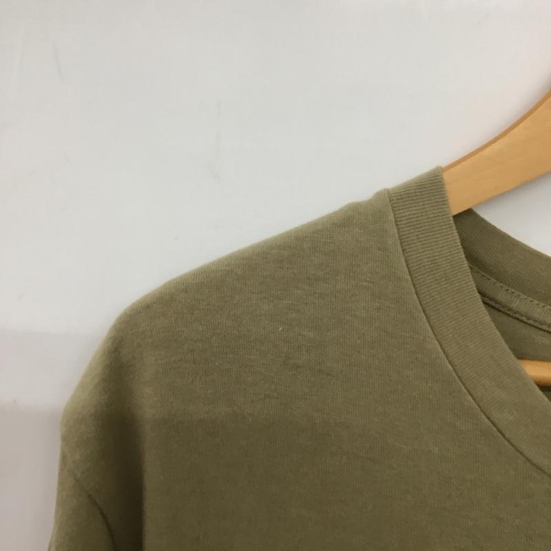 ヒステリックグラマー HYSTERIC GLAMOUR Tシャツ 半袖 半袖カットソー プリントTシャツ クルーネックカットソー S ロゴ、文字 カーキ / カーキ / khaki メンズ USED 古着 中古 10158973