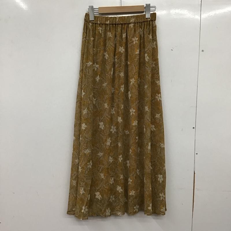 アズールバイマウジー AZUL BY MOUSSY スカート ロングスカート 250BSZ31-511C 楊柳シフォンプリントギャザースカート M 総柄 橙 / オレンジ / orange レディース USED 古着 中古 10158974