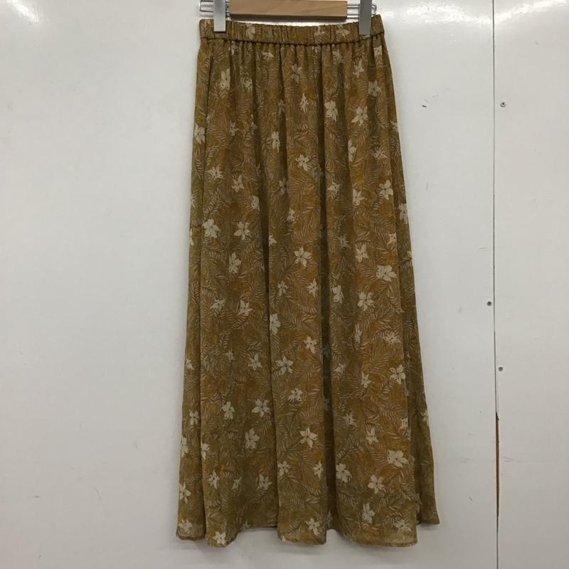 アズールバイマウジー AZUL BY MOUSSY スカート ロングスカート 250BSZ31-511C 楊柳シフォンプリントギャザースカート M 総柄 橙 / オレンジ / orange レディース USED 古着 中古 10158974