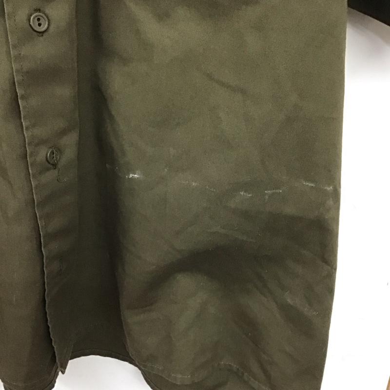 ミリタリー ミリタリー シャツ、ブラウス 半袖 半袖シャツ 無地シャツ ポケットシャツ 無地 カーキ / カーキ / khaki メンズ USED 古着 中古 10158975