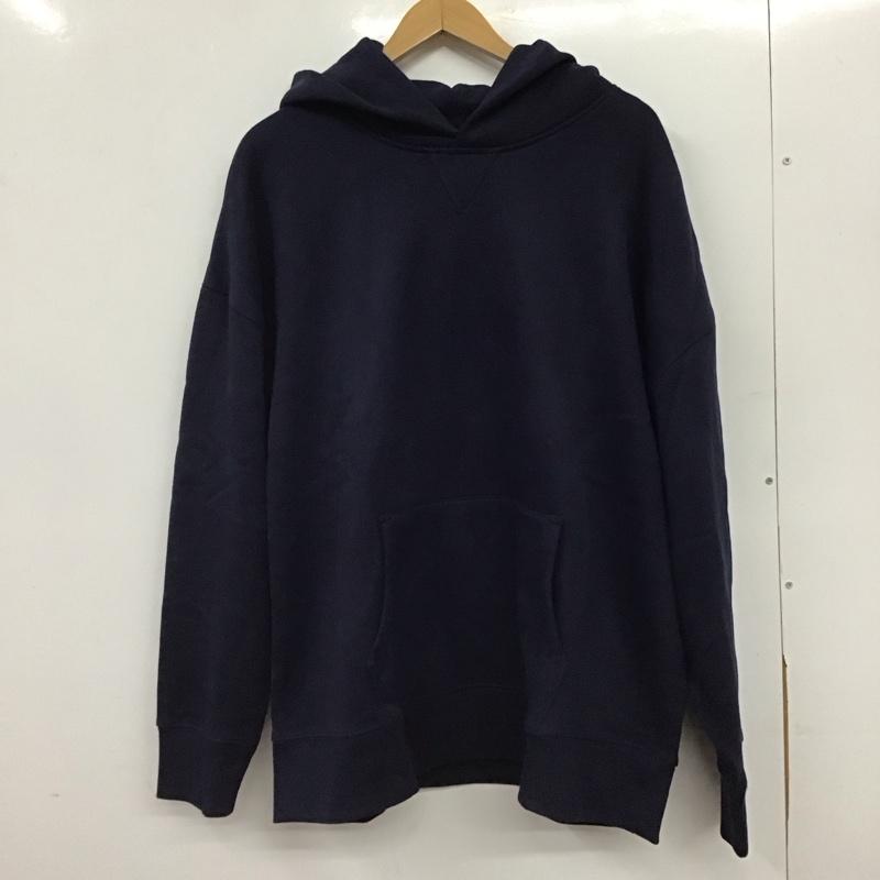 ギャップ GAP パーカー 長袖 長袖パーカー プルオーバーパーカー スウェット XL 無地 紺 / ネイビー / navy メンズ USED 古着 中古 10158980