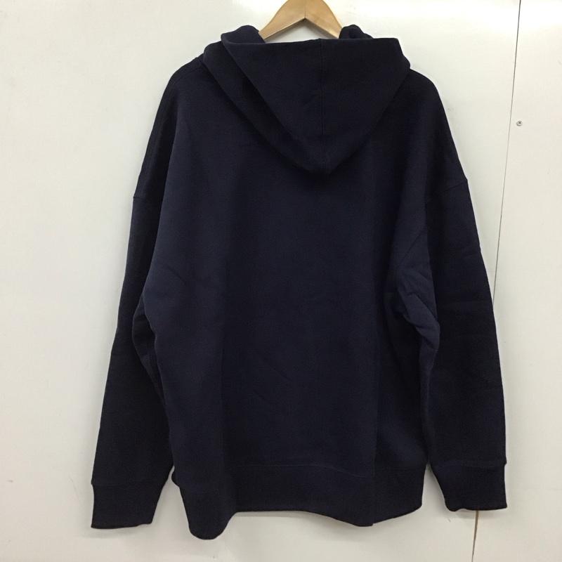 ギャップ GAP パーカー 長袖 長袖パーカー プルオーバーパーカー スウェット XL 無地 紺 / ネイビー / navy メンズ USED 古着 中古 10158980