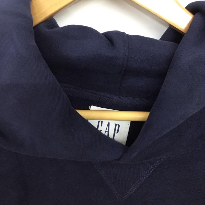 ギャップ GAP パーカー 長袖 長袖パーカー プルオーバーパーカー スウェット XL 無地 紺 / ネイビー / navy メンズ USED 古着 中古 10158980