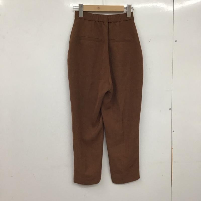 リエンダ rienda パンツ スラックス 110CS131-1940 センタープレスJ/WクロップドPT XS 無地 茶 / ブラウン / brown レディース USED 古着 中古 10158981
